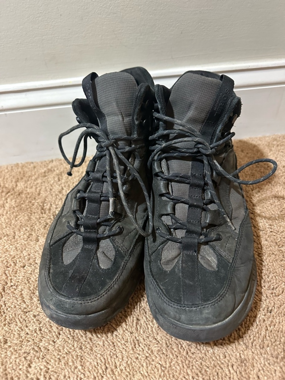 Sorel Mac Hill Lite Trace Men Waterproof Boots Black/Gray Outdoor Hike Size 9.5